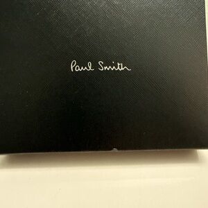 Paul Smith Black Card Holder with Multicolor Zebra